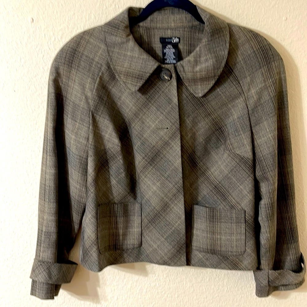 Crop pea coat. Never worn